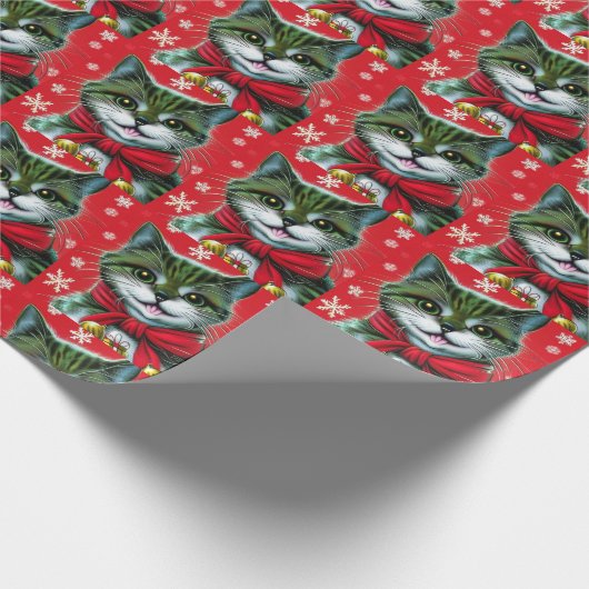 Cute Kerstmis Cadeaupapier (Hoek)