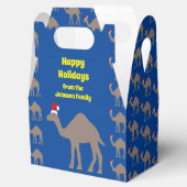 Cute Kerstmis Camel Custom Bedankdoosjes (Geopend)