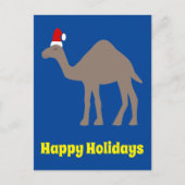 Cute Kerstmis Camel Custom Briefkaart (Voorkant)