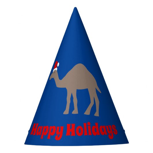 Cute Kerstmis Camel Custom Feesthoedjes (Voorkant)