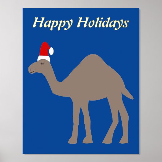 Cute Kerstmis Camel Custom Folie Afdrukken (Voorkant)