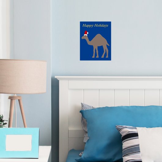 Cute Kerstmis Camel Custom Folie Afdrukken (Insitu (Slaapkamer))