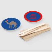 Cute Kerstmis Camel Custom Handwaaier (Niet-gemonteerd)