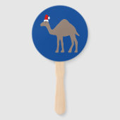 Cute Kerstmis Camel Custom Handwaaier (Voorkant)
