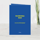 Cute Kerstmis Camel Custom Kaart (Achterkant)