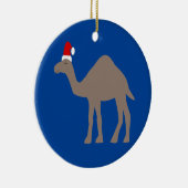 Cute Kerstmis Camel Custom Keramisch Ornament (Rechts)
