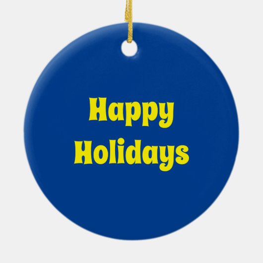 Cute Kerstmis Camel Custom Keramisch Ornament (Achterkant)