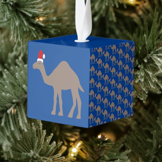 Cute Kerstmis Camel Custom Photo Upload Decoratie (Boom)
