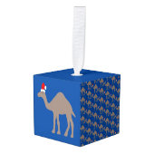 Cute Kerstmis Camel Custom Photo Upload Decoratie (Voorkant hoekig)