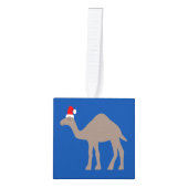Cute Kerstmis Camel Custom Photo Upload Decoratie (Voorkant)