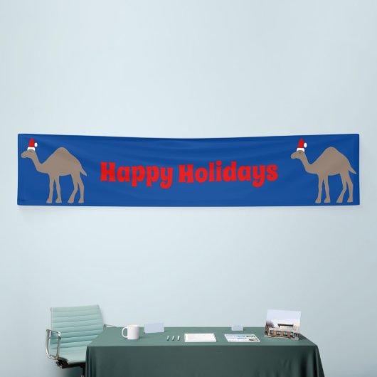 Cute Kerstmis Camel Custom Spandoek (Beurs)