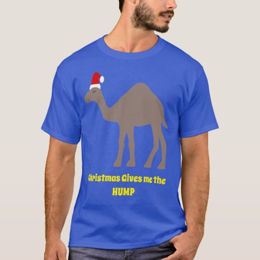 Cute Kerstmis Camel Funny Custom T-shirt (Voorkant)