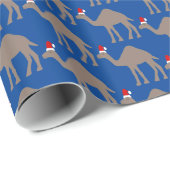 Cute Kerstmis Camel Pattered Cadeaupapier (Rol Hoek)