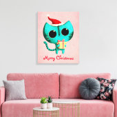 Cute Kerstmis Canvas Afdruk (Insitu (Woonkamer))