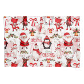 Cute Kerstmis Cartoon Pattern Kussensloop (Voorkant)