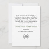 Cute Kerstmis Cartoon Reindeer Greeting Holiday Bedankkaart (Achterkant)