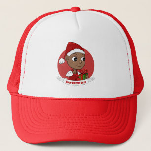 Cute Kerstmis cartoon Trucker Hat Pet