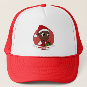 Cute Kerstmis cartoon Trucker Hat Pet