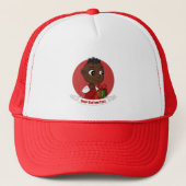 Cute Kerstmis cartoon Trucker Hat Trucker Pet (Voorkant)