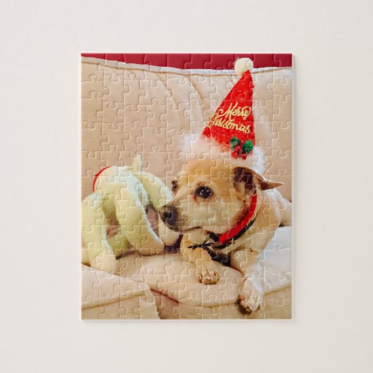 Cute Kerstmis Chihuahua Santa Dog 4Sadie Legpuzzel (Verticaal)