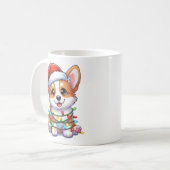 Cute Kerstmis Corgi-Mok Koffiemok (Voorkant links)