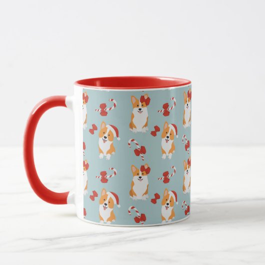 Cute Kerstmis Corgi-Mok Mok (Links)