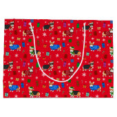 Cute Kerstmis Corgis in Petten en Sweaters Groot Cadeauzakje (Achterkant)