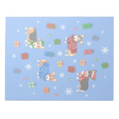 Cute Kerstmis Corgis in Petten en Sweaters Notitieblok (Voorkant)