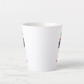 Cute Kerstmis Dog Happy Howlidays Doxie Dachshund Latte Mok (Voorkant)