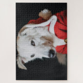 Cute Kerstmis Dog Puzzle Legpuzzel (Verticaal)