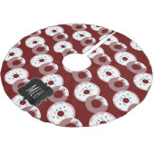 Cute Kerstmis Donut Sprinkles Family Initiaal Kerstboom Rok (Gekanteld)