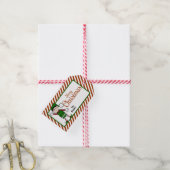 Cute Kerstmis Elf Cadeaulabel (Met Touw)