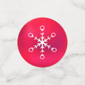 Cute Kerstmis Elf en Golden Green Red Confetti (Kleine voorkant)