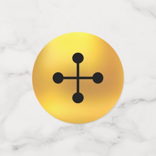 Cute Kerstmis Elf en Golden Jingle Bells Confetti (Kleine voorkant)