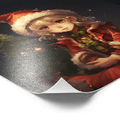 Cute Kerstmis Elf Foto Afdruk (Hoek)