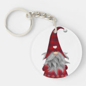 Cute Kerstmis Elf Gnome Sleutelhanger (Voorkant)