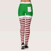 Cute Kerstmis Elf Leggings (Achterkant)