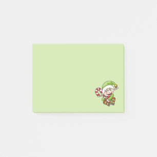 Cute Kerstmis Elf met snoepriet Post-it® Notes