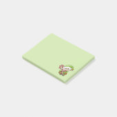 Cute Kerstmis Elf met snoepriet Post-it® Notes (Schuin)