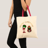 Cute Kerstmis Elf Tote Bag (Voorkant (product))