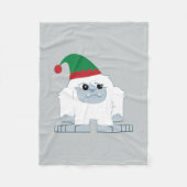 Cute Kerstmis Elf Yeti Fleece Deken (Voorkant)