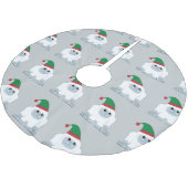 Cute Kerstmis Elf Yeti Kerstboom Rok (Gekanteld)