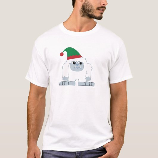 Cute Kerstmis Elf Yeti T-shirt (Voorkant)