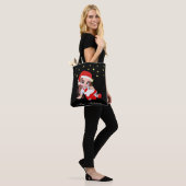 Cute Kerstmis Fairy Angel & Stars Canvas tas (Op model)