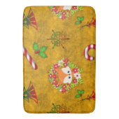 Cute Kerstmis Fox Badmat (Voorkant Verticaal)