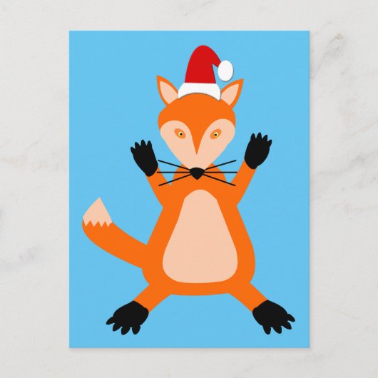 Cute Kerstmis Fox Briefkaart (Voorkant)