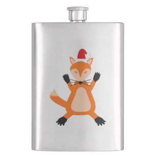 Cute Kerstmis Fox Flacon