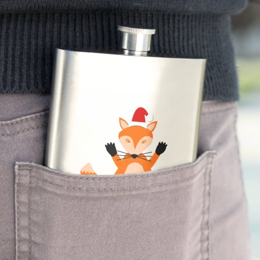Cute Kerstmis Fox Flacon (Voorbeeld)