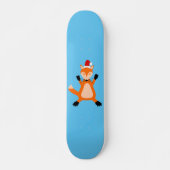 Cute Kerstmis Fox Persoonlijk Skateboard (Voorkant)