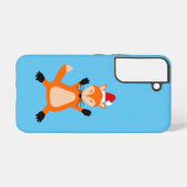 Cute Kerstmis Fox Samsung Galaxy Hoesje (Achterkant horizontaal)